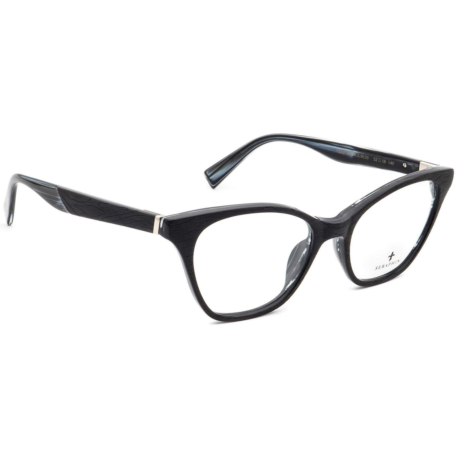 Seraphin Eyeglasses Temperance/8155 Black Cat Eye Frame Japan 52-18 140 ...