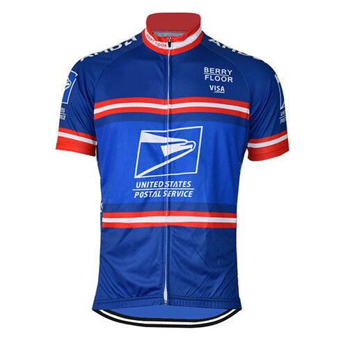 2004 USPS TDF Cycling Jersey Retro Road Pro Clothing MTB Short Sleeve Bike