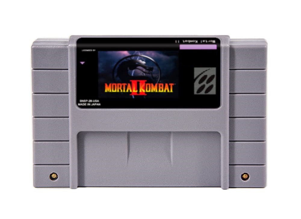 Mortal Kombat II Game Cartridge For Nintendo SNES USA Version