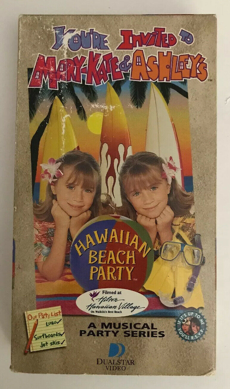 Youre Invited to Mary Kate & Ashleys Hawaiian Beach Party Vhs-TESTED ...