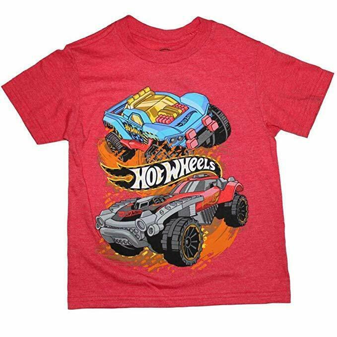 Boys' Hot Wheels Short Sleeve T-Shirt Red Heather New. - Tops, Shirts ...