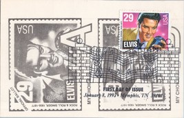 ZAYIX - US 2721 FDC Elvis Presley on USPS Poll Postcard - Memphis Cancellation - $10.00