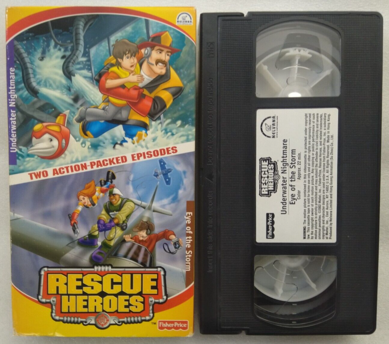 VHS Rescue Heroes - Underwater Nightmare and Eye Of The Storm (VHS ...