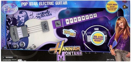 Disney Hannah Montana Pop Star Electric Guitar - Preschool Toys ...