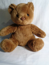 Build A Bear Coffee Brown Classic Teddy Bear Plush Sitting Says I Love Y... - $11.75