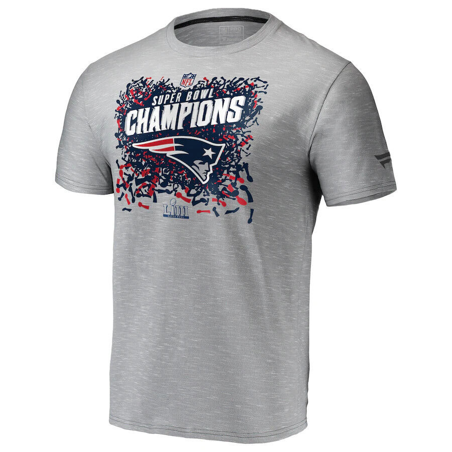 New England Patriots NFL Super bowl LIII Champions Short Sleeve Football T-Shirt