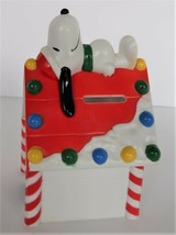 Vtg Peanuts Snoopy Whitmans Candy Plastic Bank United Feature Syndicate - $15.00