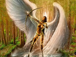 Female Watcher Djinn Icelandic Genie Guardian Protector Ancient Power - $87.77