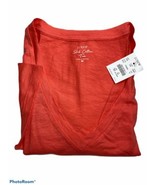 J.Crew Women’s Short Sleeve V- Neck Cotton T-Shirt.Brilliant Coral.Sz.Me... - $19.64