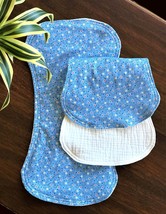 Modern Blue Dots - Burp Cloth Set of 2 - $24.00