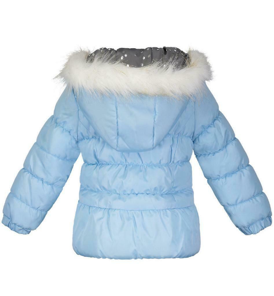 Weathertamer Toddler Girls Hooded Puffer Jacket With Faux-Fur Trim ...