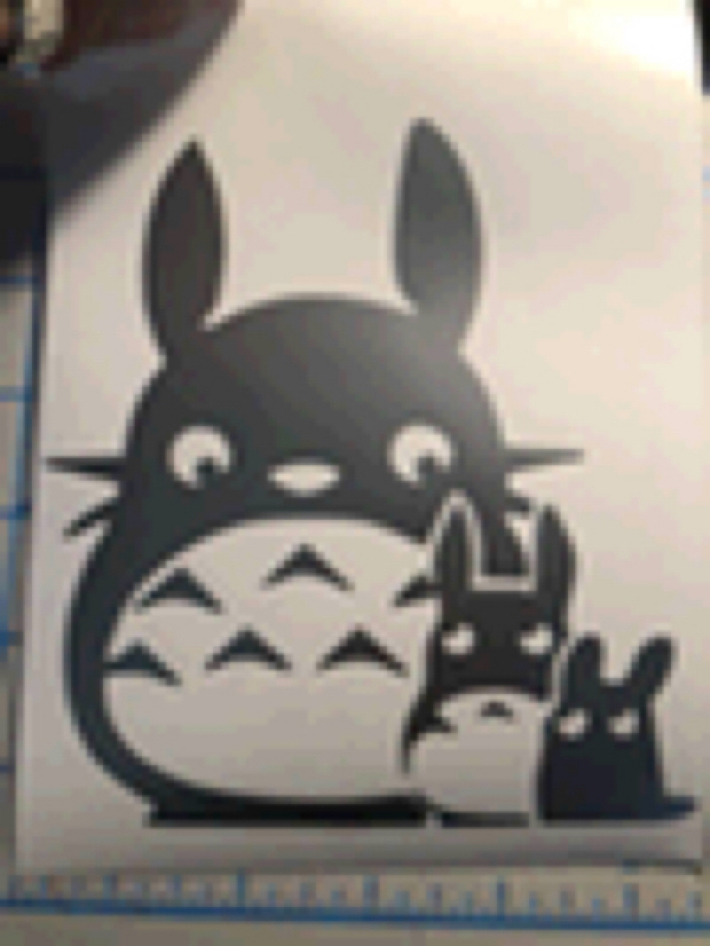 Cute|Totoro Family|Dust Bunny|Vinyl|Decal|You Pick Color