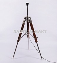 NauticalMart Designer Brown Sheesham Wood Tripod Lamp Base