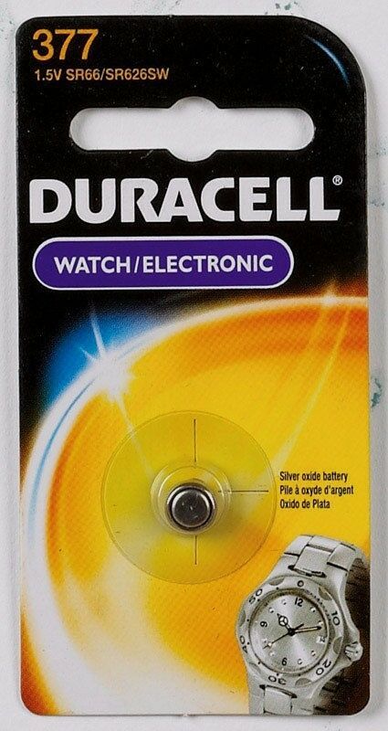Duracell 377 Button Coin Battery Silver Oxide 1.5 v Watch Calculator