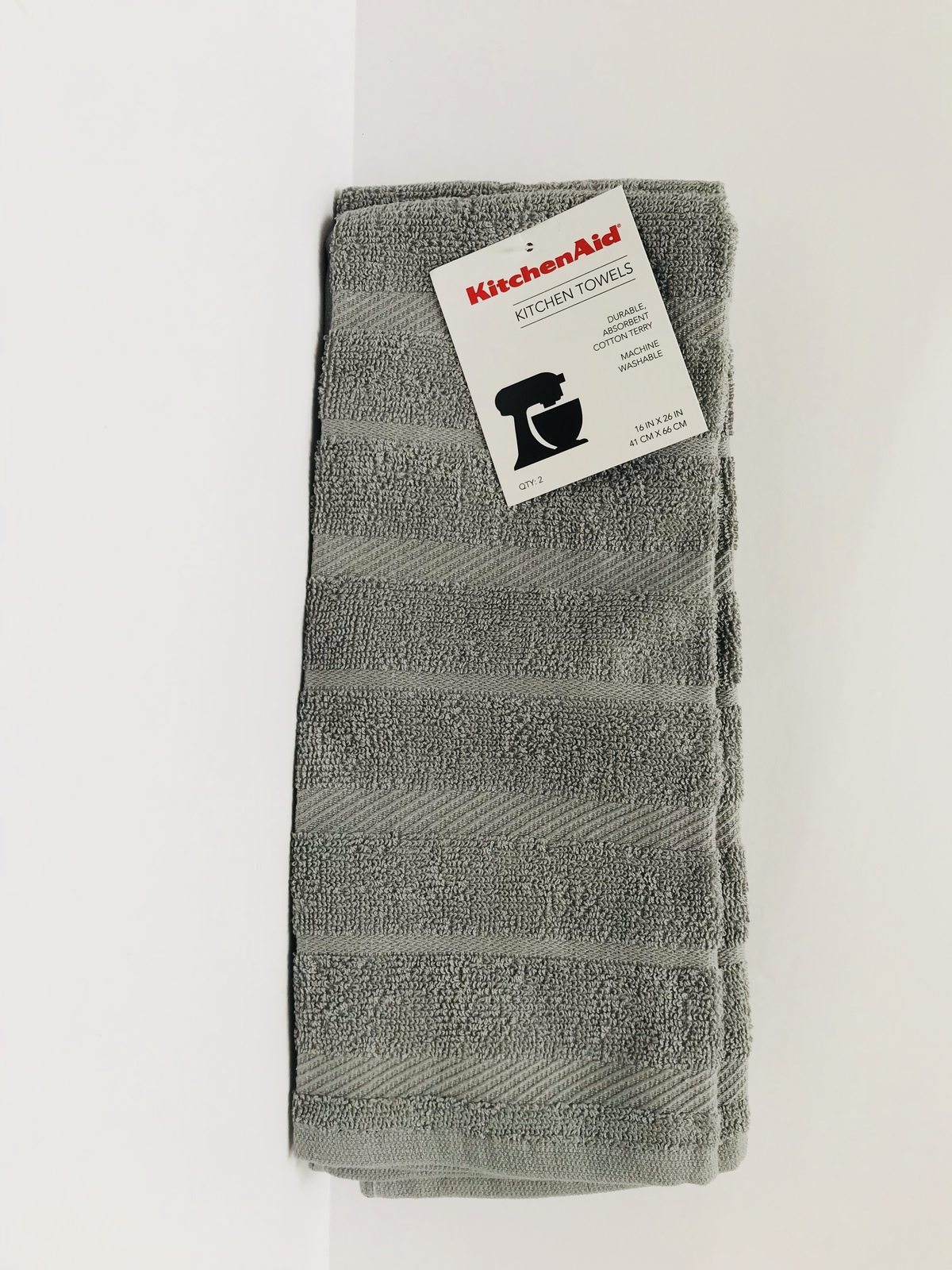 KitchenAid 2 Pack Kitchen Towels, Gray NWT Towels & Dishcloths