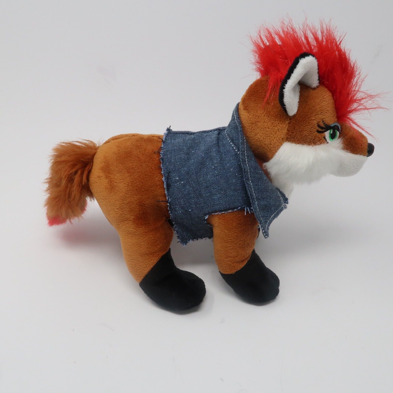 Ganz Webkinz Rockerz Fox Foxy Beat Plush Stuffed Animal toy Punk Rocker