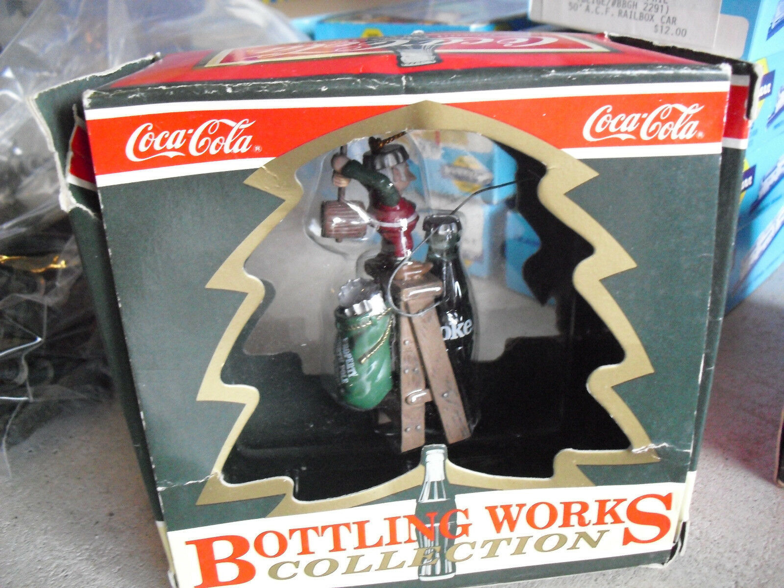 1995 Coca Cola Bottling Works Elf with Bottle Christmas Ornament NIB ...