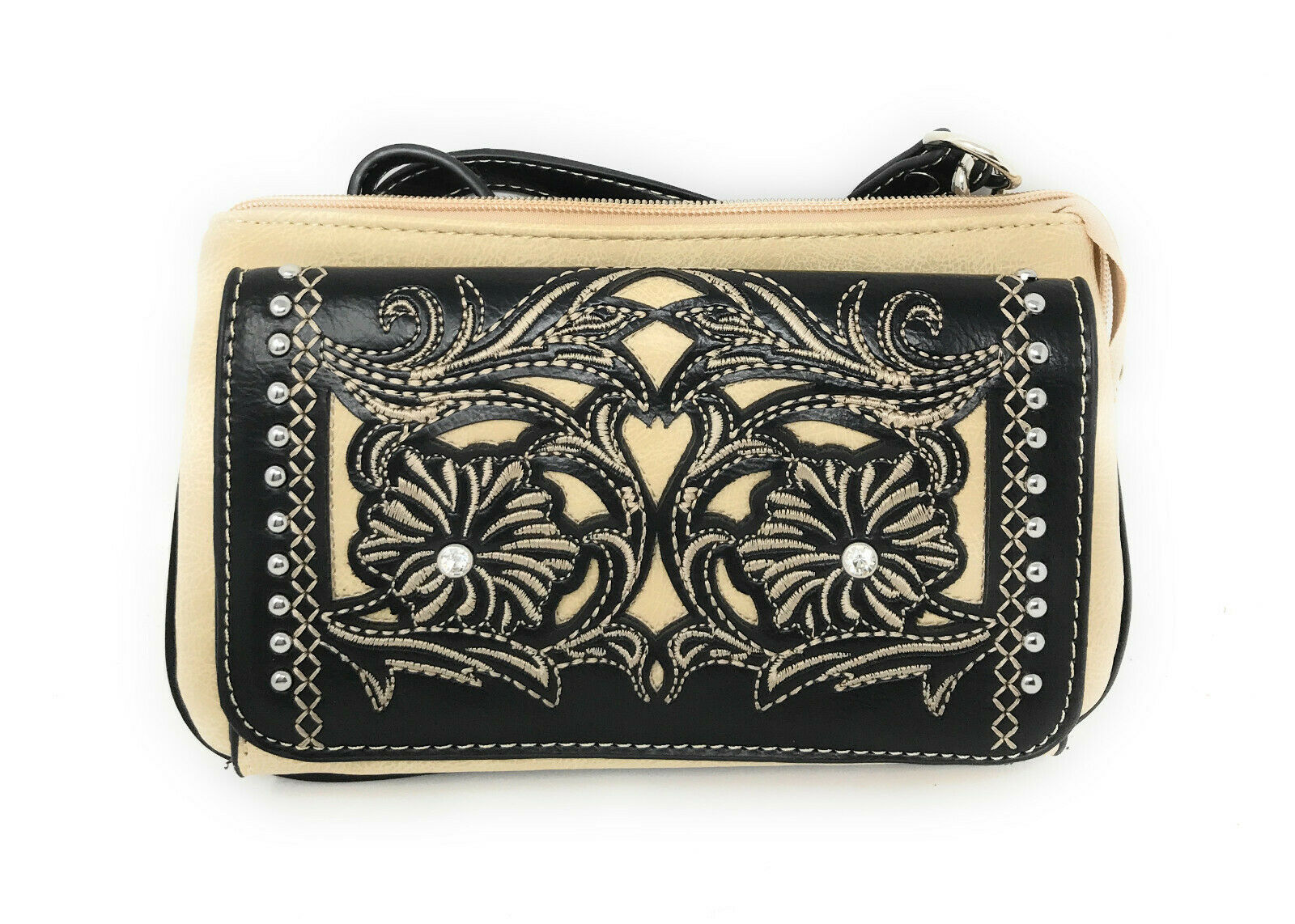 western crossbody wallet