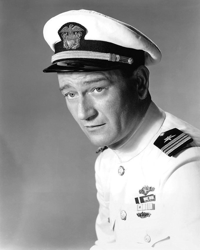 John Wayne 8x10 Photo in Navy Uniform - Photographs