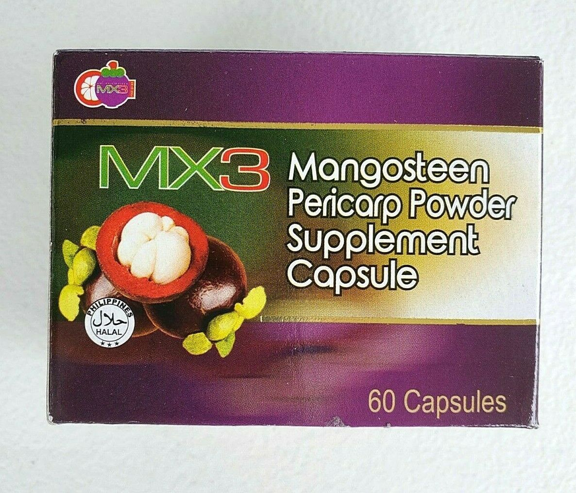 MX3 MANGOSTEEN XANTHONE PERICARP SUPPLEMENT 500MG PER SERVING 60