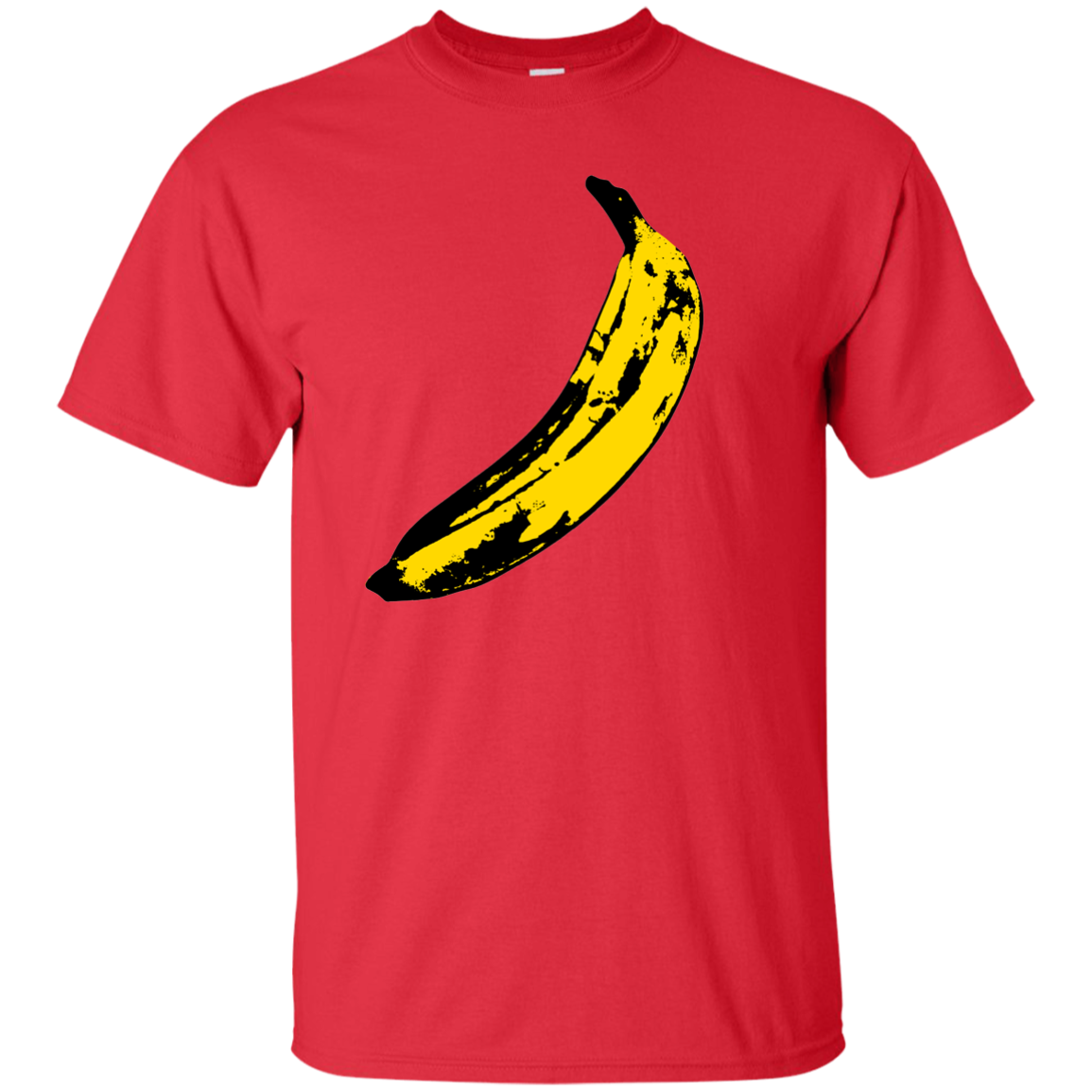 Velvet underground, Banana, Andy Warhol T-Shirt - Red - T-Shirts