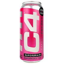 C4 Smart Energy Superbrain Performance Fuel 16 ounce cans Cotton Candy, 4 Cans - $19.79