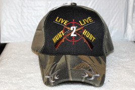 Hunting Live To Hunt Rifle Outdoor Hunter Baseball Cap ( Camouflage & Black ) - $11.65