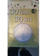 30 Years 30 Hits No. 3 Songbook, 1958. Miller Music Corporation - $7.83
