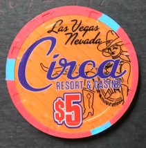 Circa Resort Casino Las Vegas Nevada $5 Casino Chips Opening Night 10/28... - $8.95
