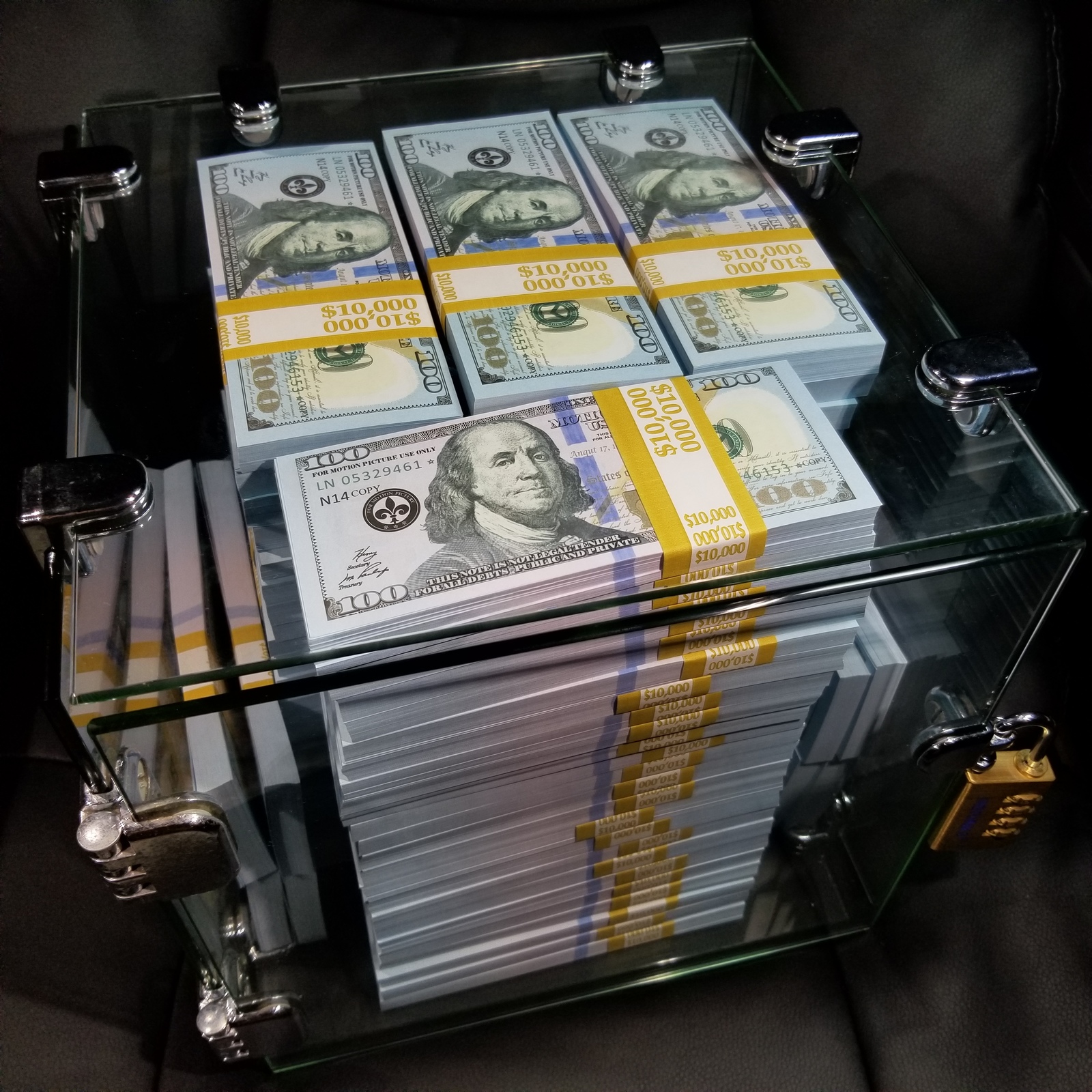 250K FULL PRINT PROP MOVIE MONEY PROP MONEY Real Looking New Style Copy