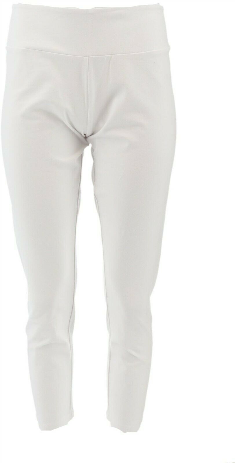 Women with Control Petite Tummy Control Slim Ankle Pants White PM NEW A286521