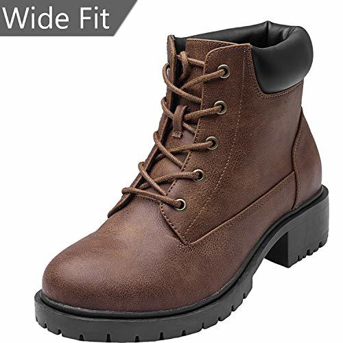 wide width lace up ankle boots