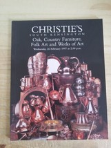 CHRISTIE&#39;S CATALOG OAK,COUNTRY FURNITURE,FOLK ART &amp; WORKS OF ART.1997 - $10.62