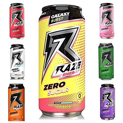 Raze Energy Drinks 6 Cans (7 Flavor Variety Pack) Energy Drinks