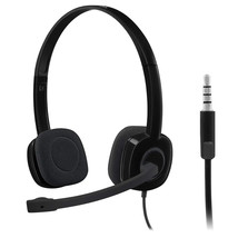 Logitech H151 3.5mm Analog Stereo On Ear Wired Headset with Boom Microphone - $18.99