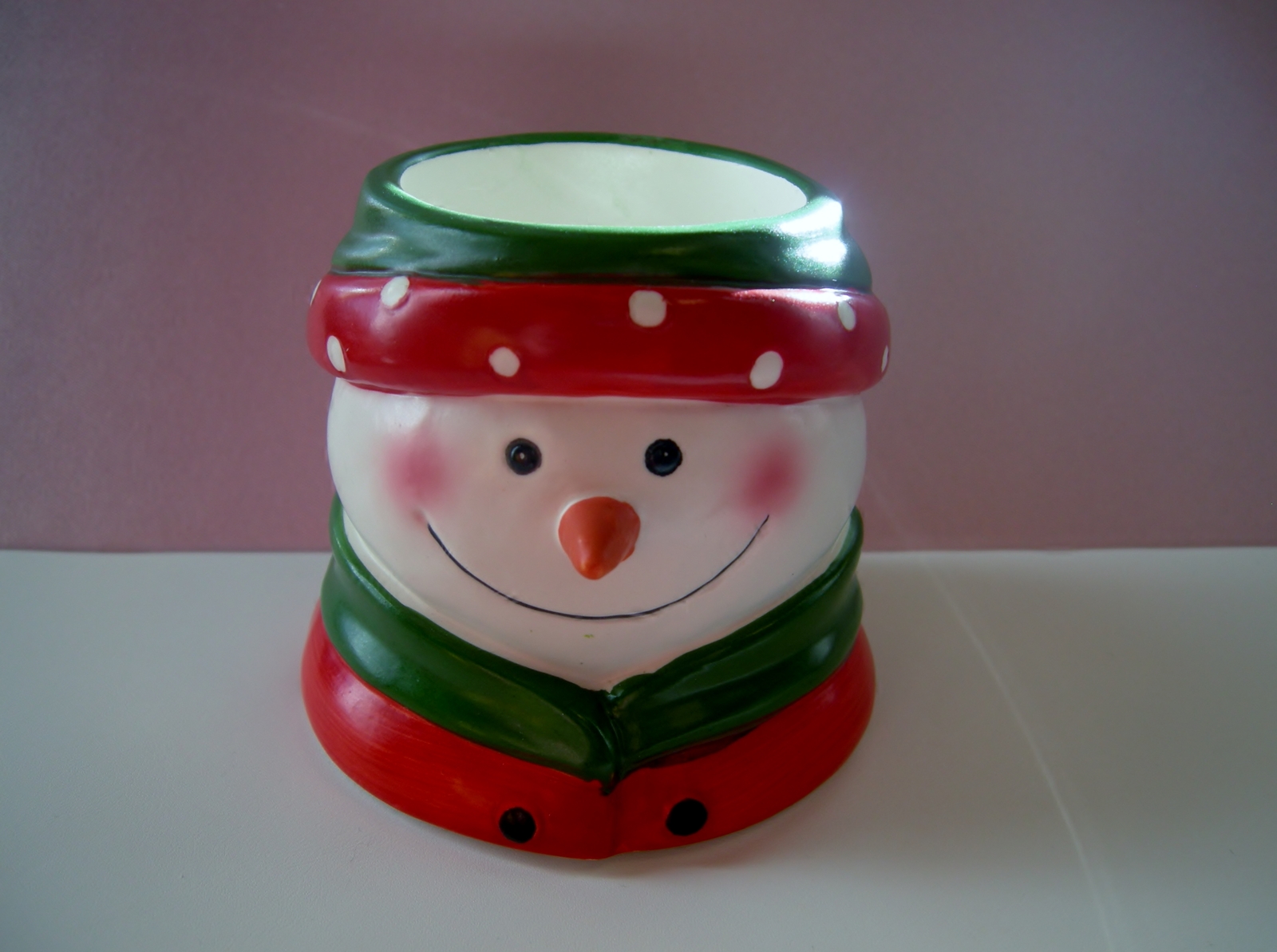 Primary image for Yankee Candle Snowman Ceramic Candle Holder