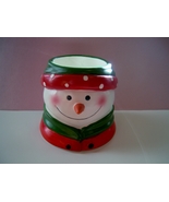 Yankee Candle Snowman Ceramic Candle Holder - $7.00