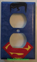 Superman comics Logo Light Switch Duplex Outlet Cover Plate Home decor image 14
