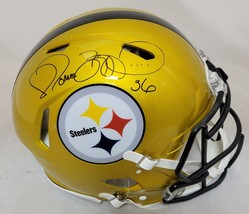 JEROME BETTIS SIGNED PITTSBURGH STEELERS FLASH SPEED AUTHENTIC HELMET BECKETT QR image 1