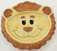 Fitz & Floyd Ceramic Embossed Lion Plate Childrens Serving Dish Dinnerware Plate - $14.92