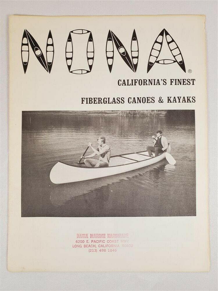 Nona California's Finest Fiberglass Canoes & Kayaks + Letterhead