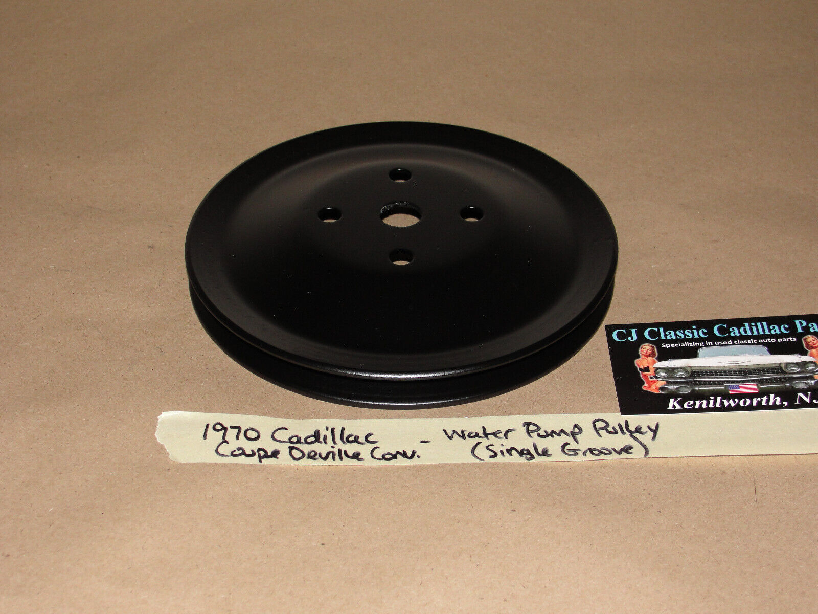 OEM 70 Cadillac Coupe Deville 472/500 ENGINE WATER PUMP PULLEY SINGLE