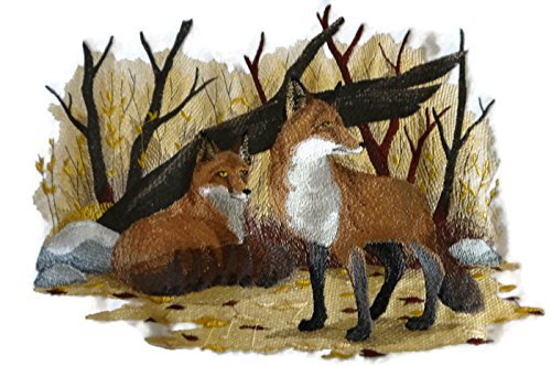 BeyondVision Nature Weaved in Threads, Amazing Animal Kingdom [Autumn Fox Pair ]