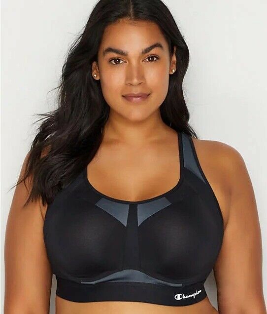 Champion Black Plus Size Motion High Impact Sports Bra Us 40dd Uk 40dd Nwot Bras And Bra Sets 3224