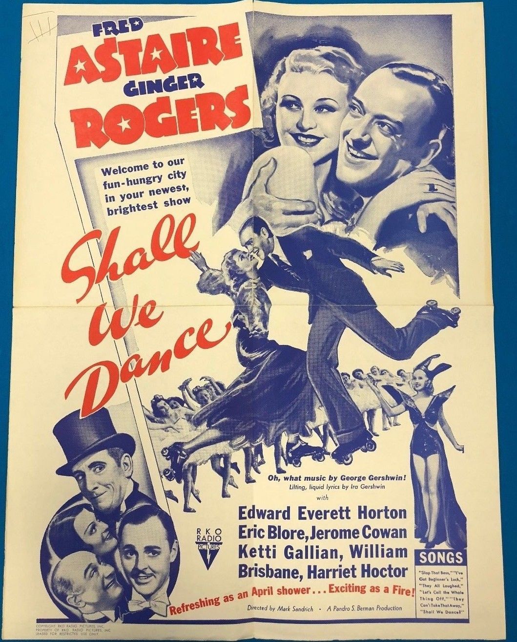 Shall We Dance 1937 Rko Vintage Poster And 32 Similar Items