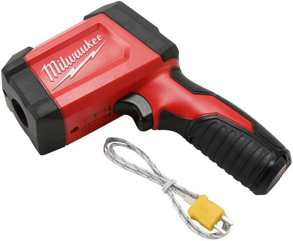 Milwaukee Laser Temperature Scanning Gun Infrared Audible Adjustable Emissivity Infrared