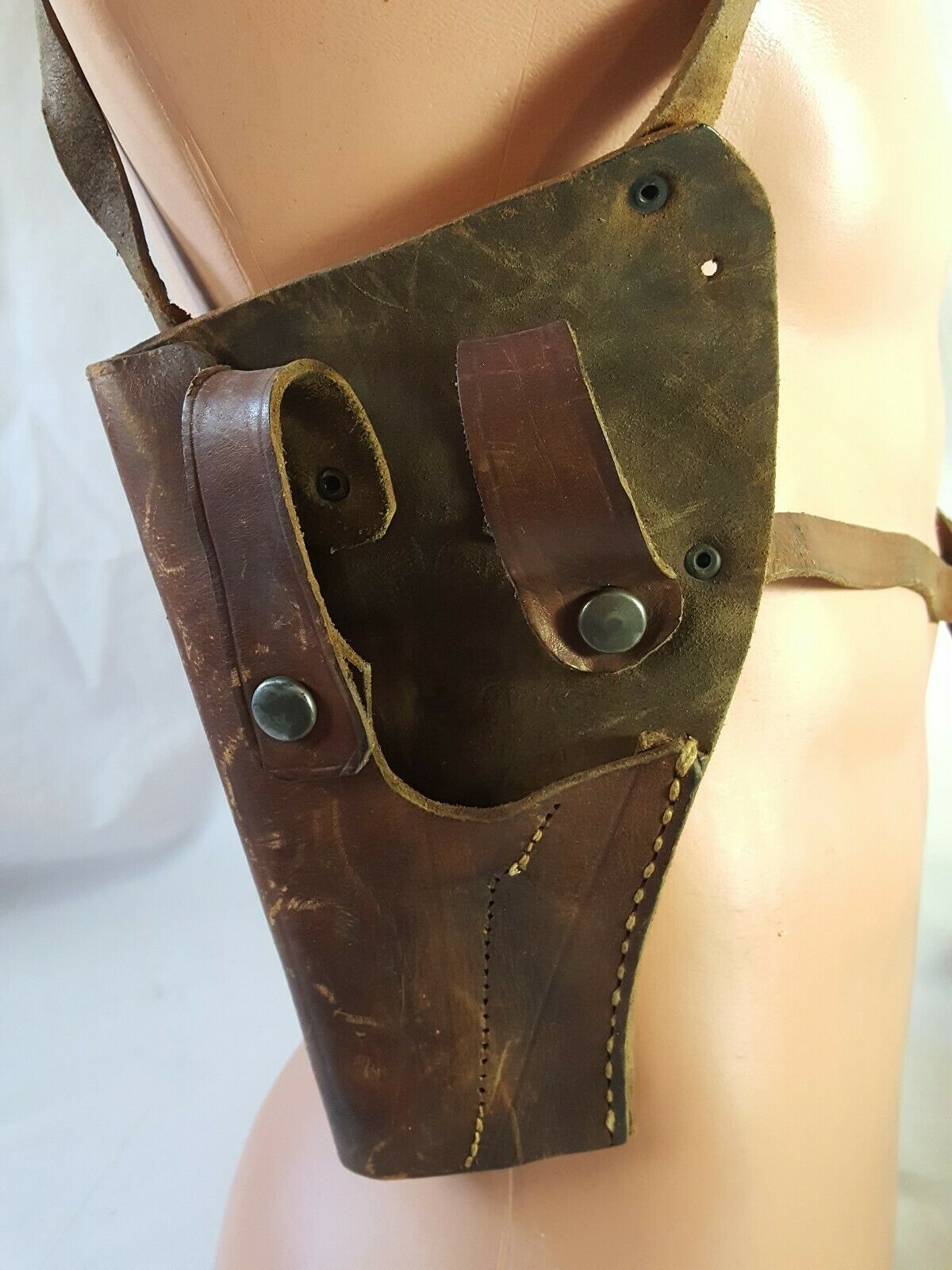 Antique Leather Shoulder Holster US Government Issue Style Leather