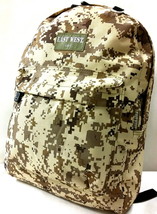 Backpack  School Pack Bag Digital Camo Hiking Camp Camping Tan ACU New Free Ship - $16.82