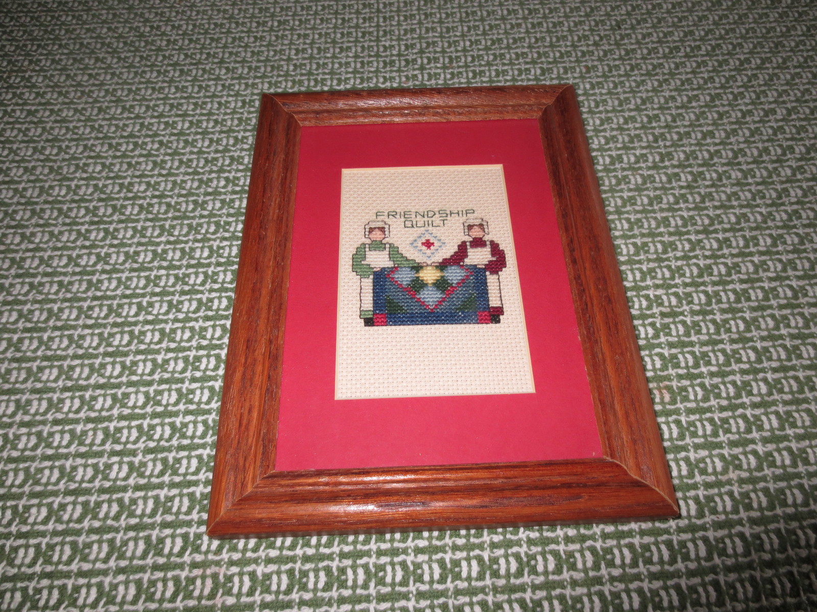 Framed Amish Friendship Quilt Cross Stitch And 50 Similar Items