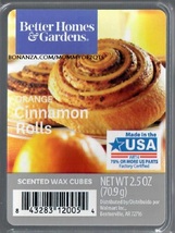 Orange Cinnamon Rolls Better Homes and Gardens Scented Wax Cubes Tarts Melts - $3.75